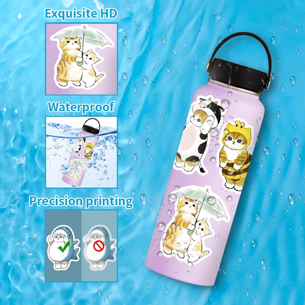 FF Brand facoty custom cute decorative cat dog cartoon sticker wholesale kawaii stickers factory custom logo sticker