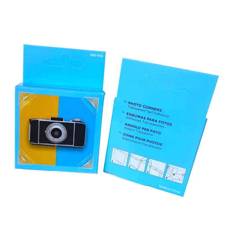 500pcs/roll Transparent Self-Adhesive Photo Corners Box Photo Album Accessories Picture Mounting DIY PVC Corner Sticker
