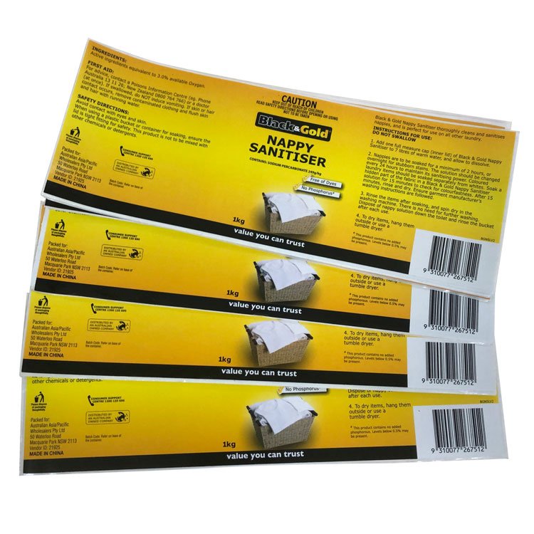 Factory price Manufacturer low MOQ fast delivery Low Price Private Label Cosmetics Packaging bottle labels