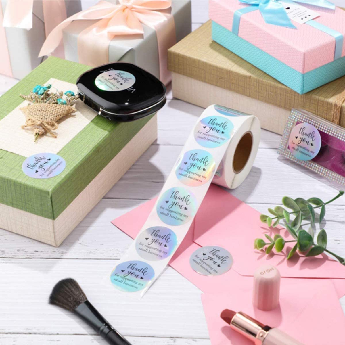 Personalised Self Adhesive Sticker Labels, Custom Adhesive Round Sticker Printing Roll