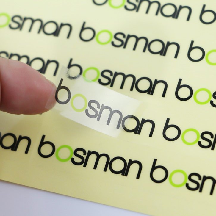 Vinyl Adhesive Plastic printed stickers custom Logo die cut label sticker