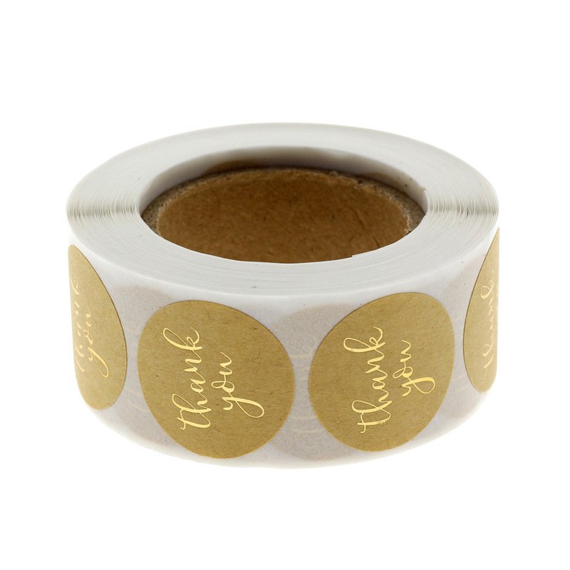Manufacturers Custom Brand Printing Adhesive Roll Thank You Stickers With Logo