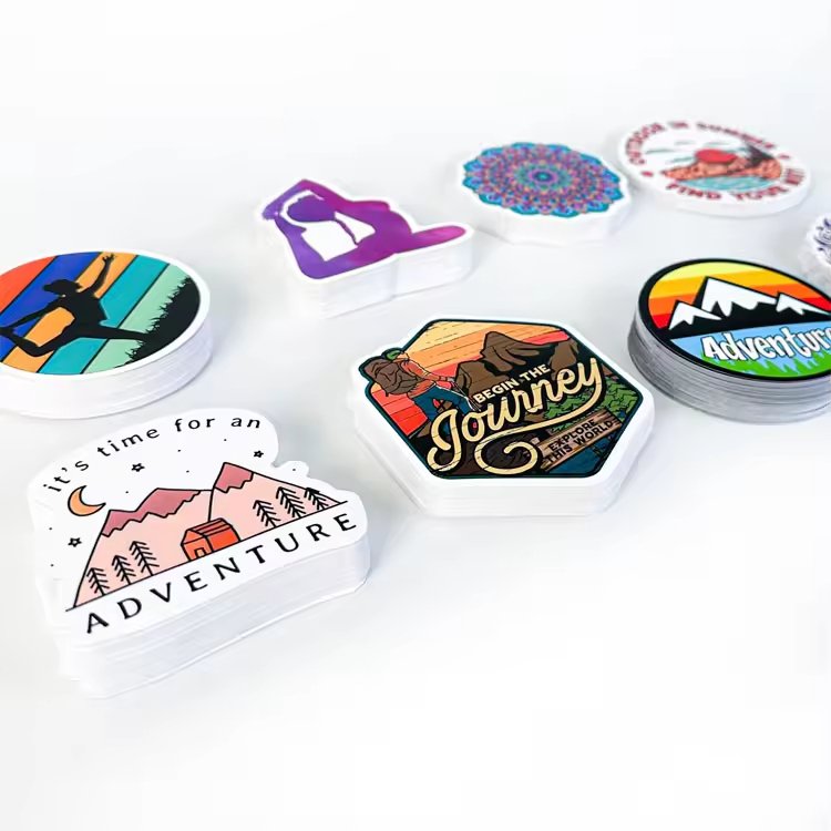 High Quality custom stickers Waterproof vinyl printing decorative cartoon custom company logo sticker for laptop water bottle