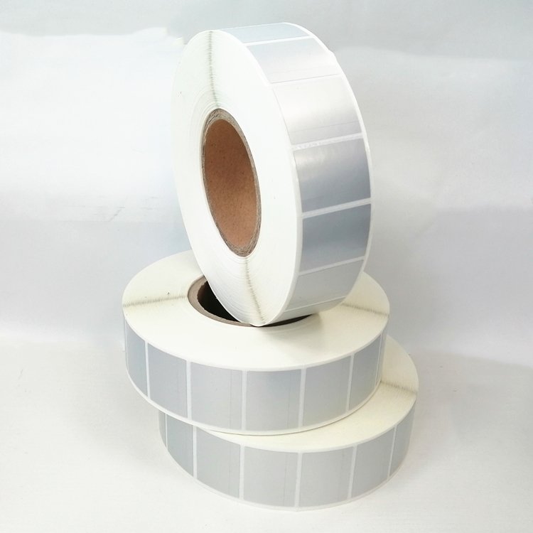 QR Code Label Printing, High Temperature Resistant Label, Variable Data Serial Number Printing Matt Silver PET Sticker