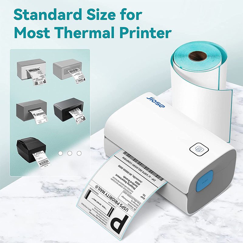 Waterproof Roll A6 Waybill Printing Adhesive Paper 100x150 White Direct Thermal Shipping Label 4x6 Thermal Sticker