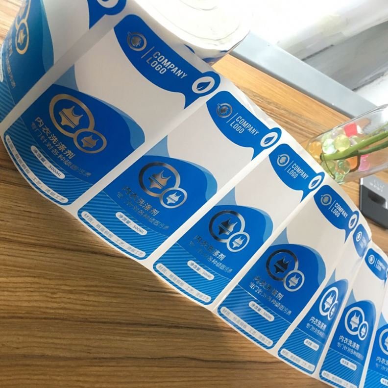 px5410 customized sticker roll logo label/roll label stickers printing