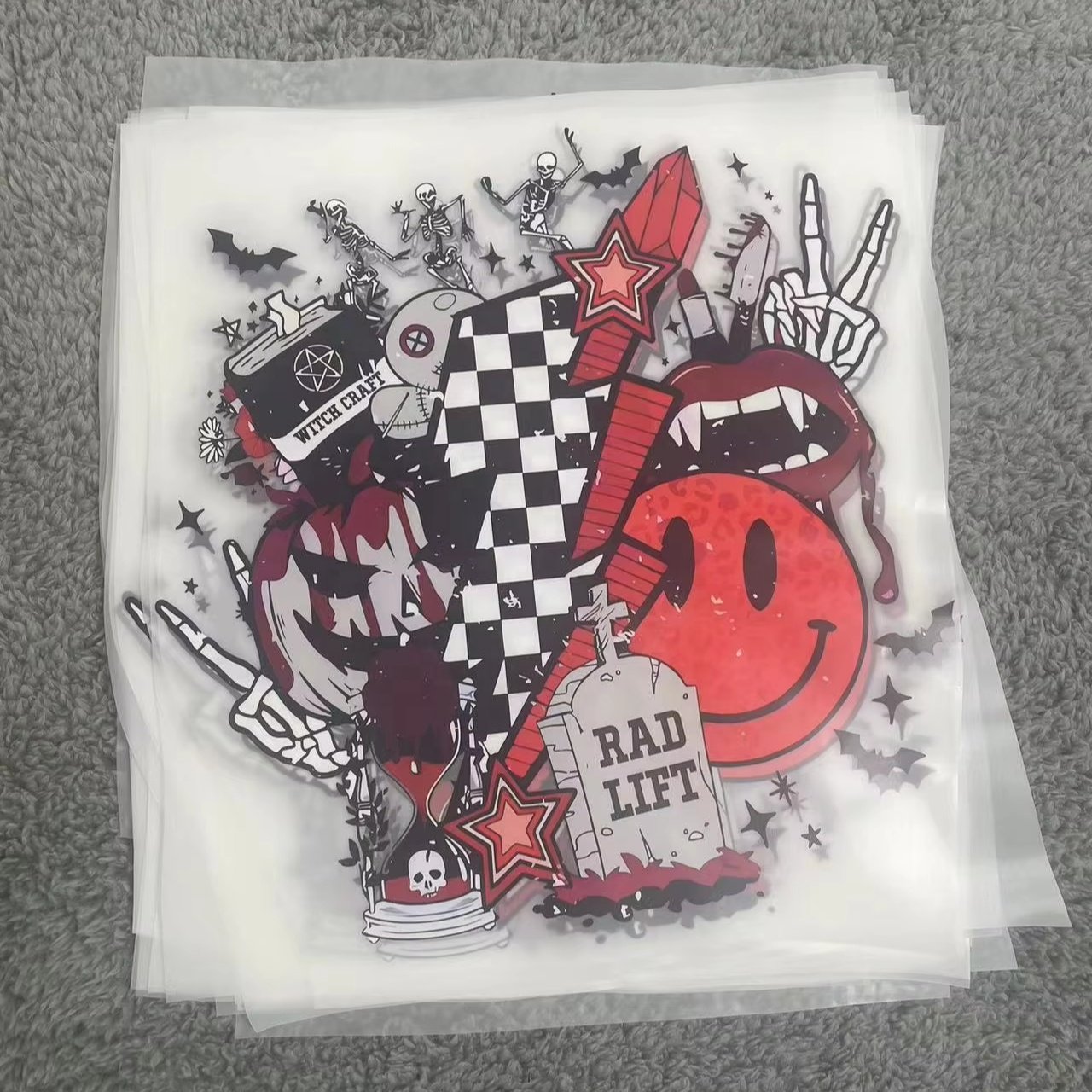 custom Christmas heat transfer sticker designs for garments transfer printing film for t shirt dtf printing