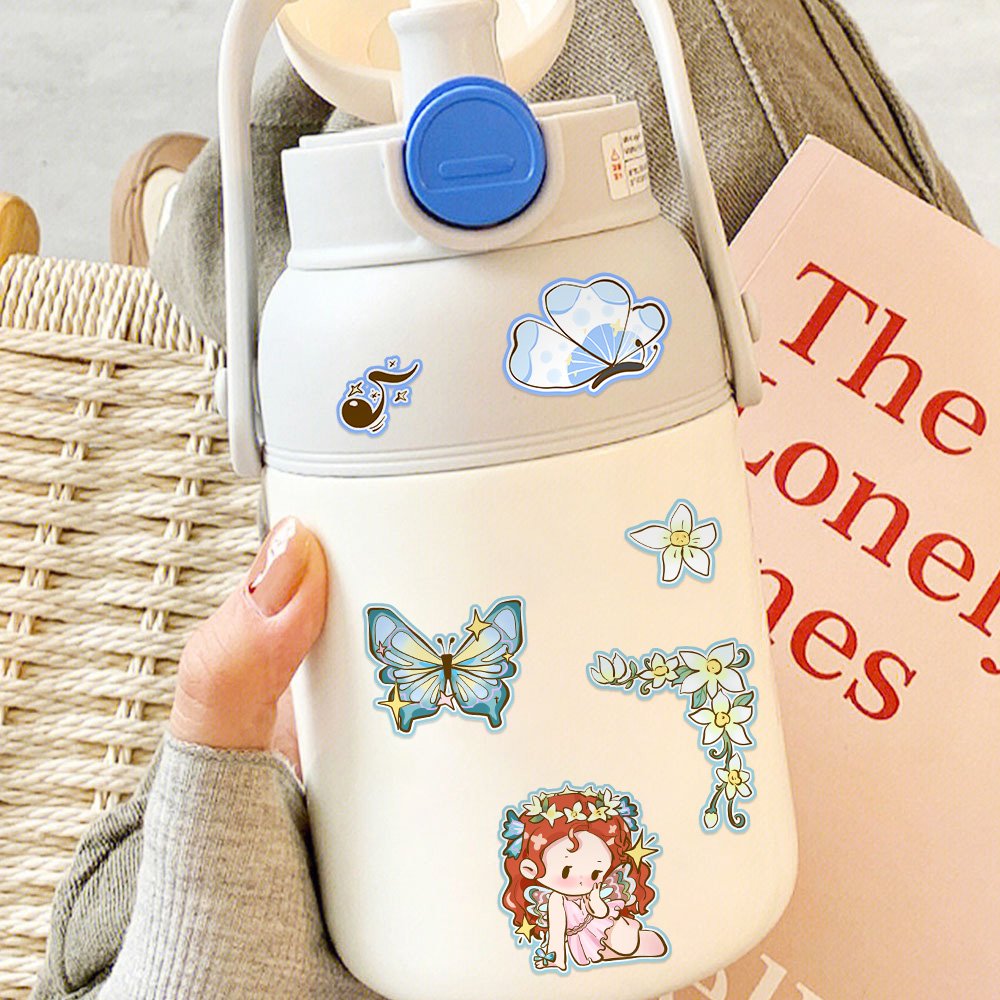 8 Sheets Kpop Girl Group Creative Decal Phone Case Decorative Stickers Diy Diary Guitar Water Cup Decorative Waterproof Collage