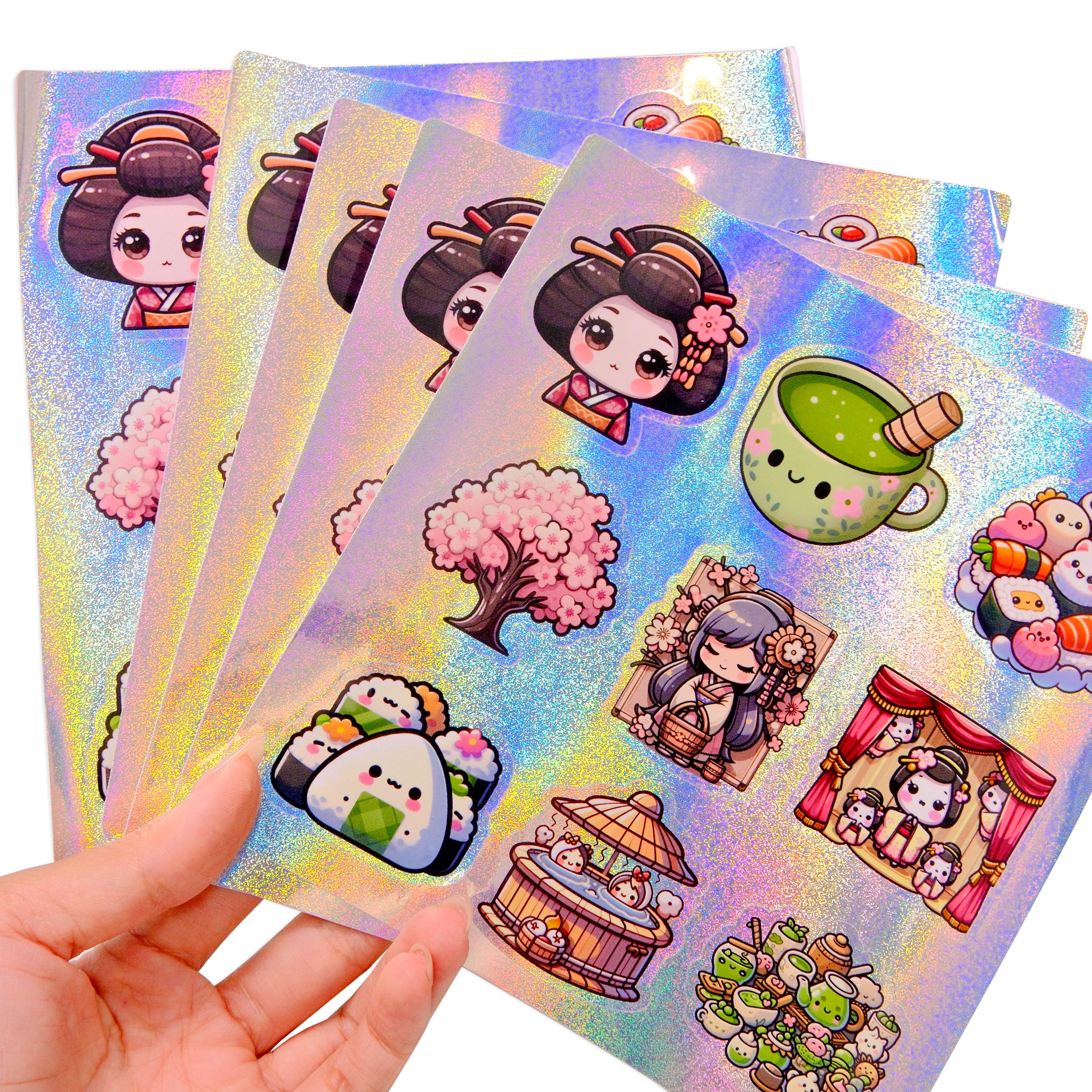 Waterproof Vinyl Logo Sticker Custom Printing Sheet With Hot Stamping Surface Coating Suitable For Industrial Use Air Shipable