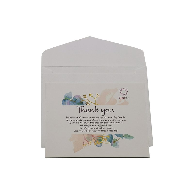 Custom Paper Printed Different Designs Visite Scratch Post Business Printing Sunflower Plant Letterpress Thank You Card