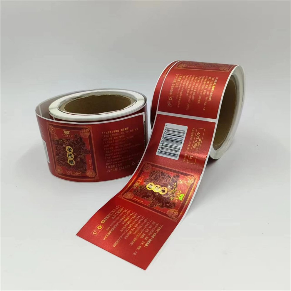 High Level Art Paper Sticker Beverage Packaging Stickers Custom Labels For Food Packaging