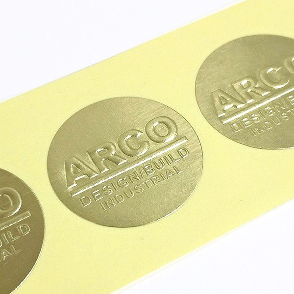golden foil sticker