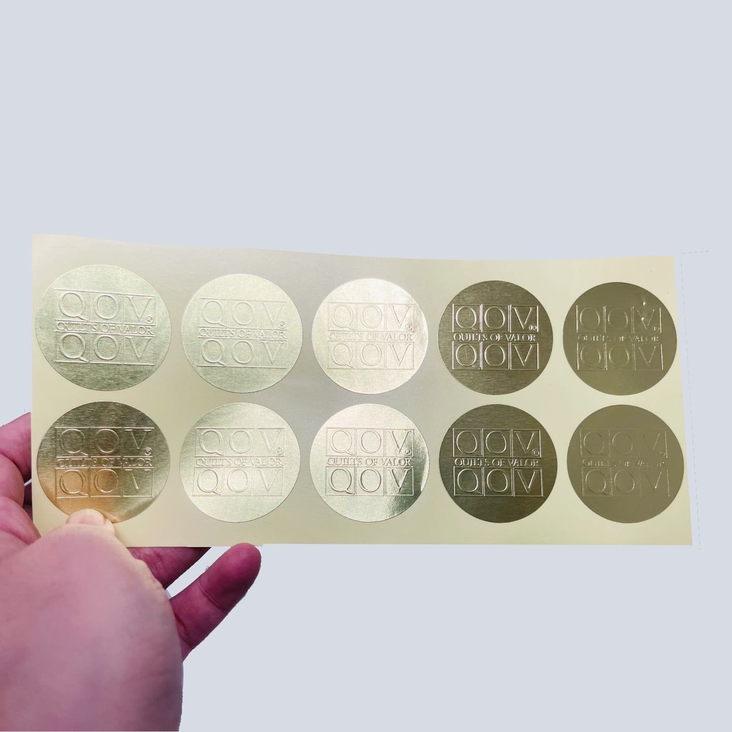 golden foil sticker