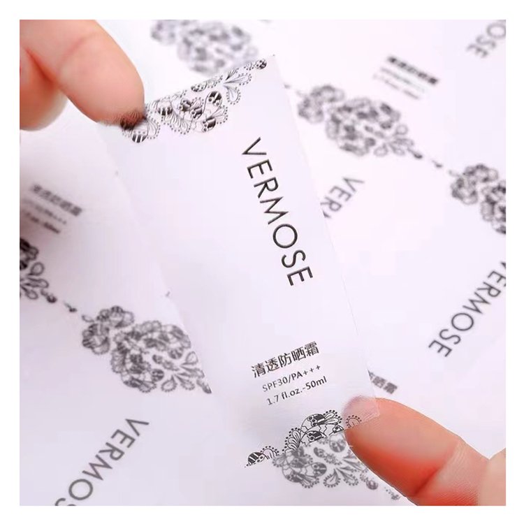 Custom Print Adhesive Bopp Clear Transparent Round Packaging Stickers Labels