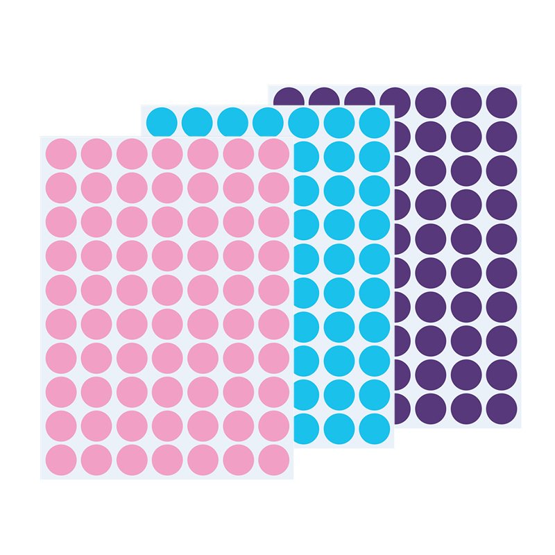 Dot Sticker 2024 Factory A4 A5 Colored Round Circle Self-adhesive Classification Mark Sticker Round Blank Sticker Dot Label