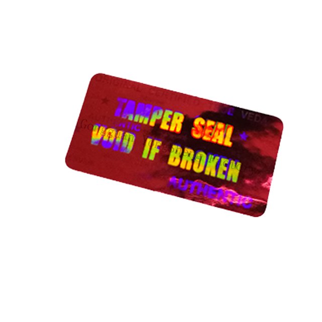 Custom pink 3d hologram sticker in High Quality