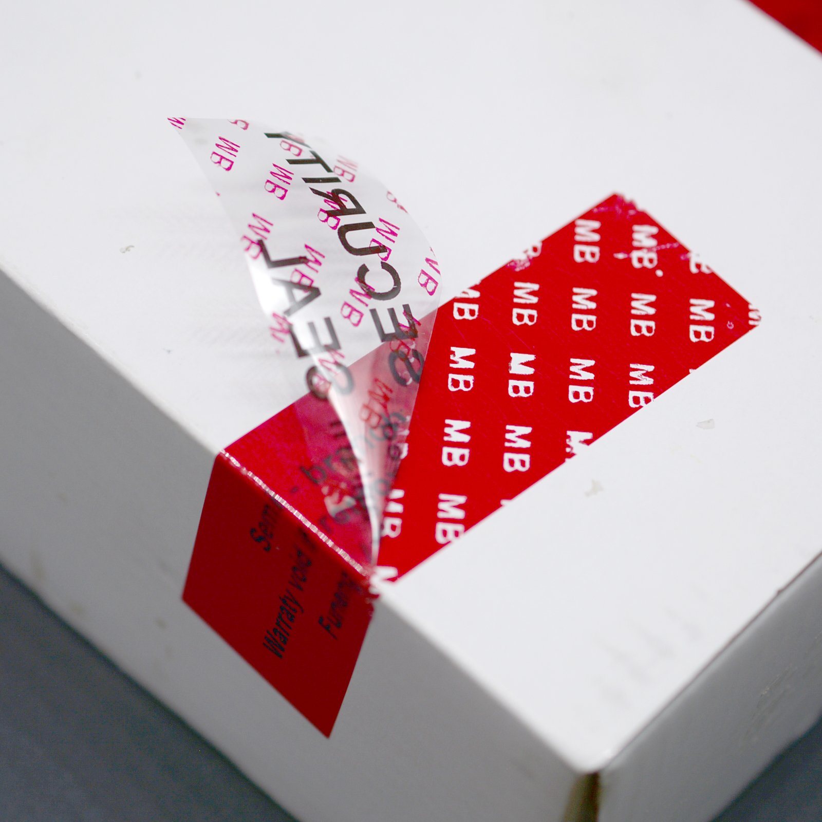 Custom anti-counterfeiting font security seal invalid sticker if the seal is damaged or removed, the warranty is invalid sticker