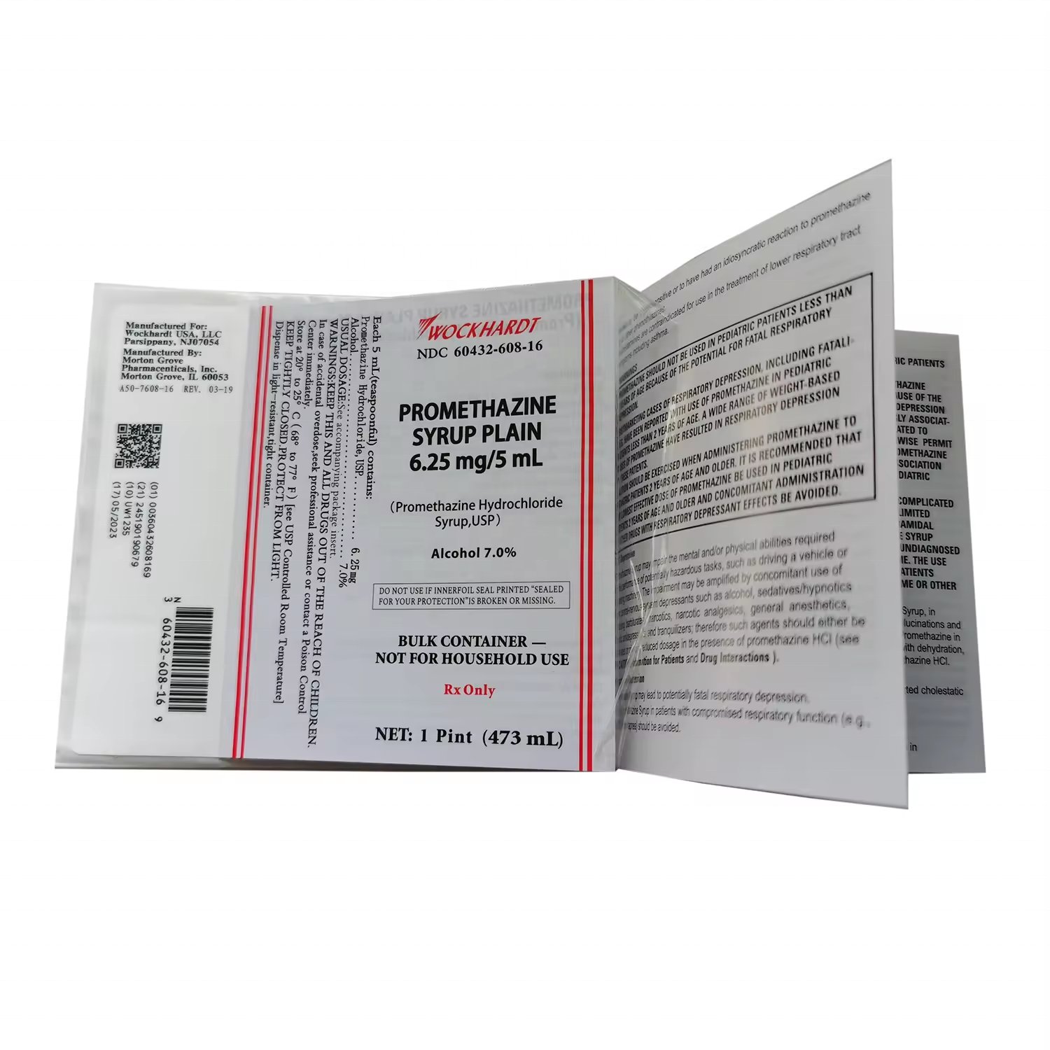 Teva Packaging Label with Express Shipping for Oral Solution Pet Amber Color Arch Square Plastic Bottle