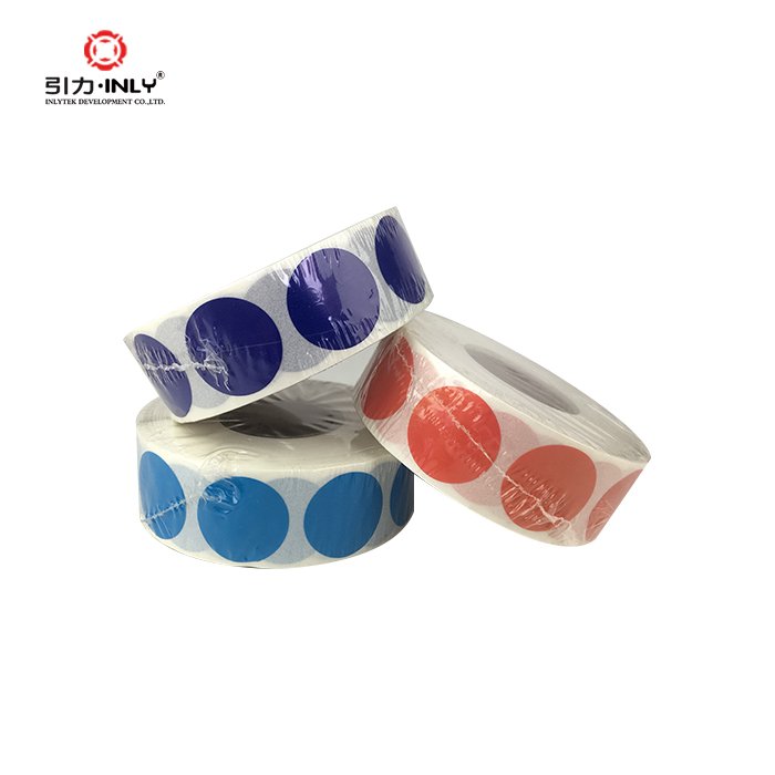 Packaging color coding labels self adhesive round label sticker