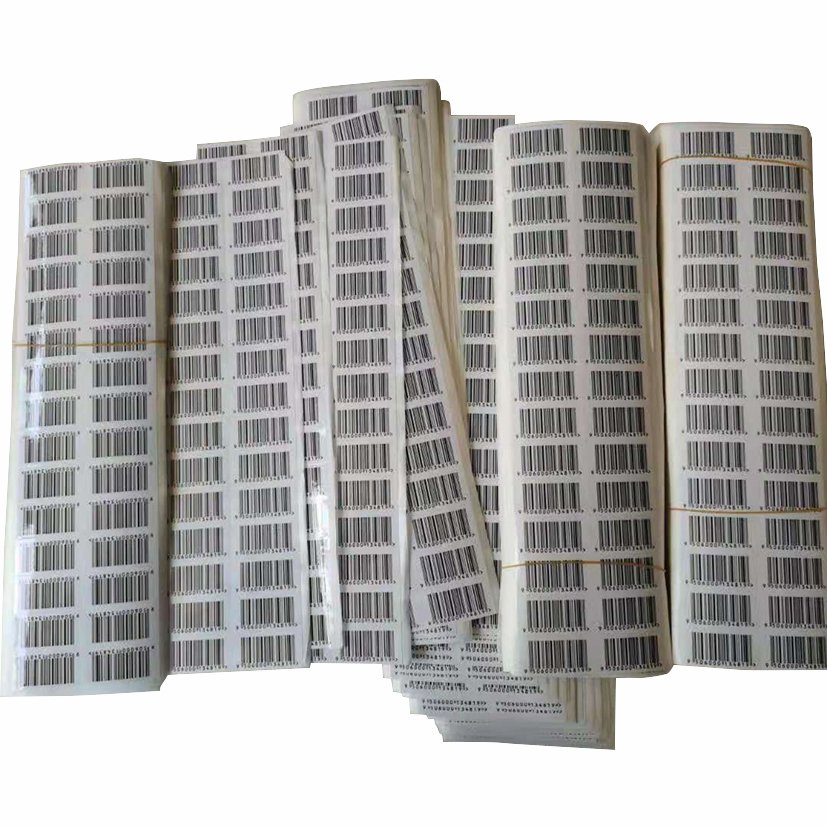 Factory supply label Custom sticker Waterproof barcode label laser printed sticker