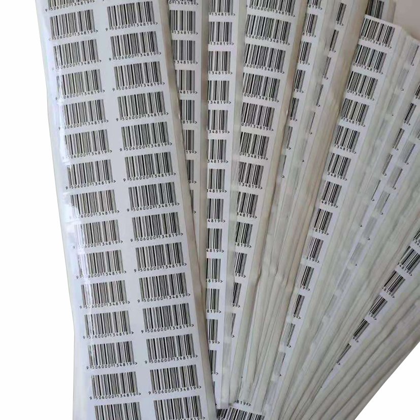 Factory supply label Custom sticker Waterproof barcode label laser printed sticker