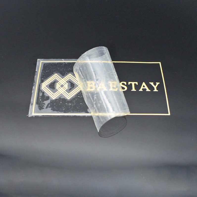 Custom Size Printer Logo Metal Label Stickers UV Transfer Stickers