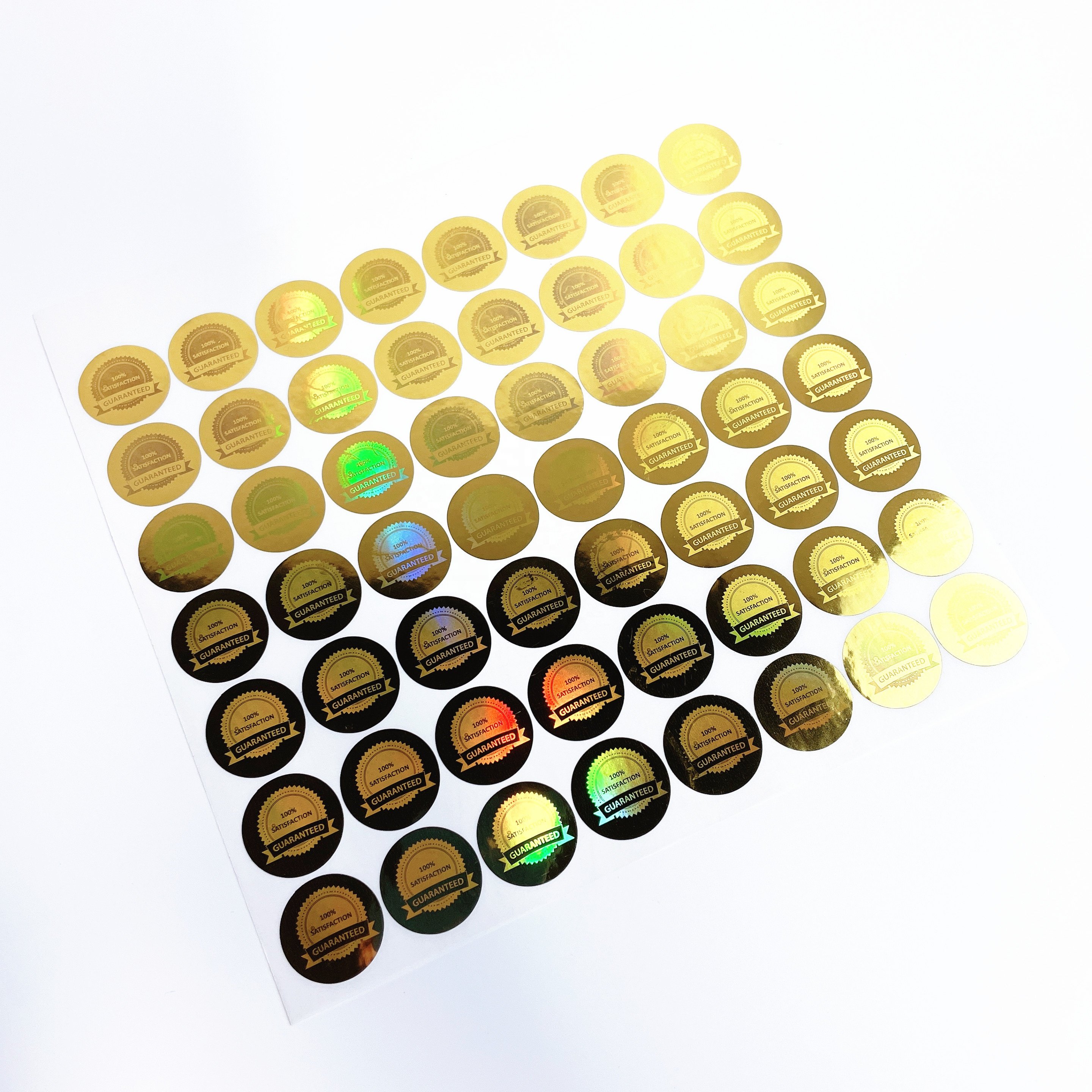 Cheap custom logo printed serial number QR code hologram sticker labels with faster delivery