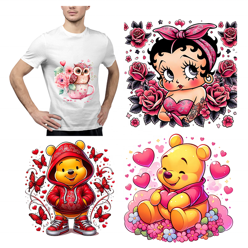 custom design Strong viscosity heat transfers inkjet printer for t shirt printing heat transfer vinyl textile sticker