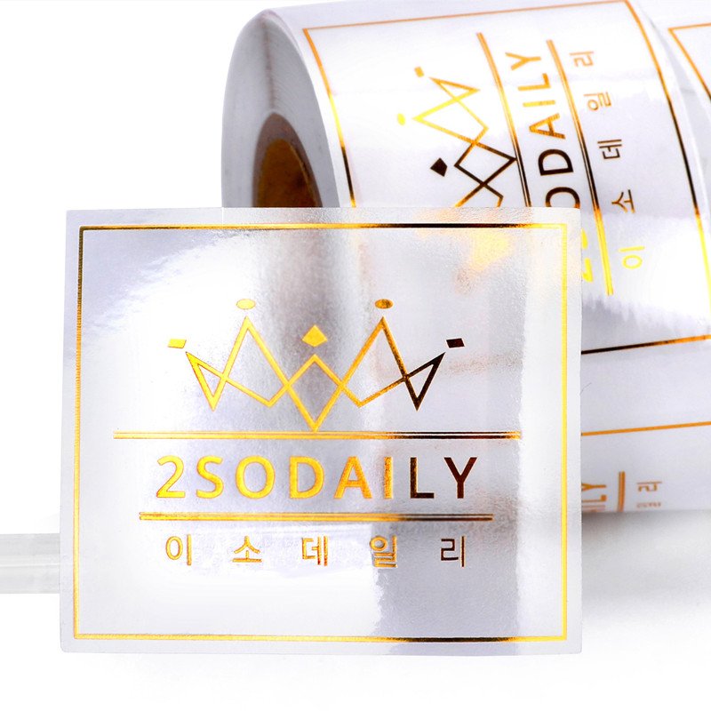 Custom Packing Wrapping Tissue Paper and Stickers Label with Company Logo