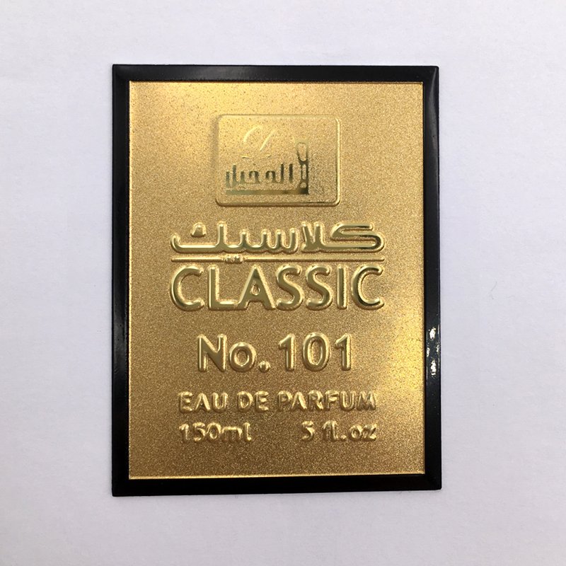 Custom Stainless steel high Polished embossing metal nameplate sticker
