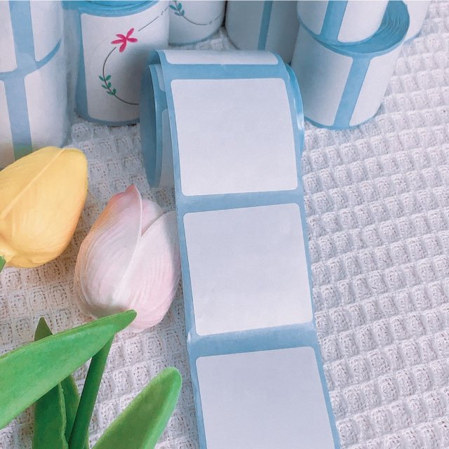 Custom phomemo M110 printer thermal sticker roll waterproof self adhesive 40x30mm thermal label sticker roll