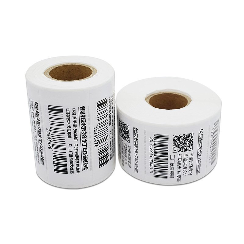 High Quality Blank Waterproof Custom Logo Direct Thermal Shipping Label Printing Barcode Label Self Adhesive Paper Label Sticker