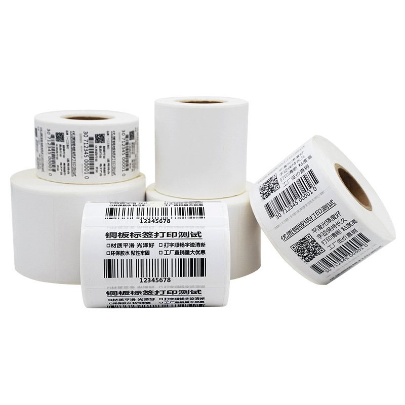 High Quality Blank Waterproof Custom Logo Direct Thermal Shipping Label Printing Barcode Label Self Adhesive Paper Label Sticker