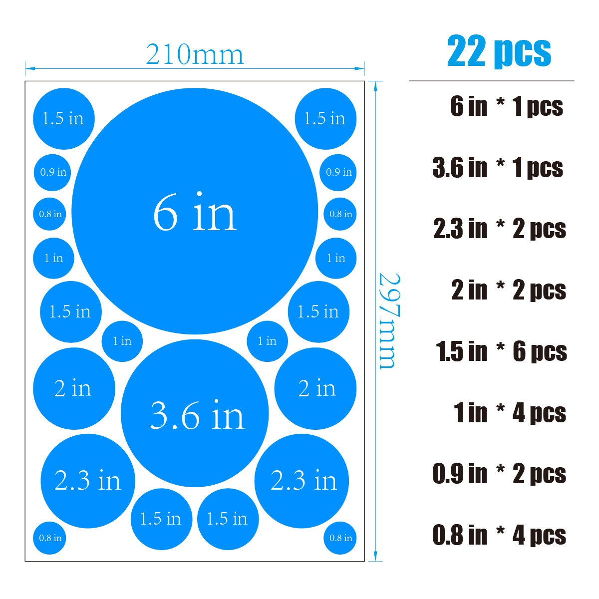 UV Printed Waterproof PVC Dot Wall Stickers Self-Adhesive Decoration for Children's Room Home Decoration