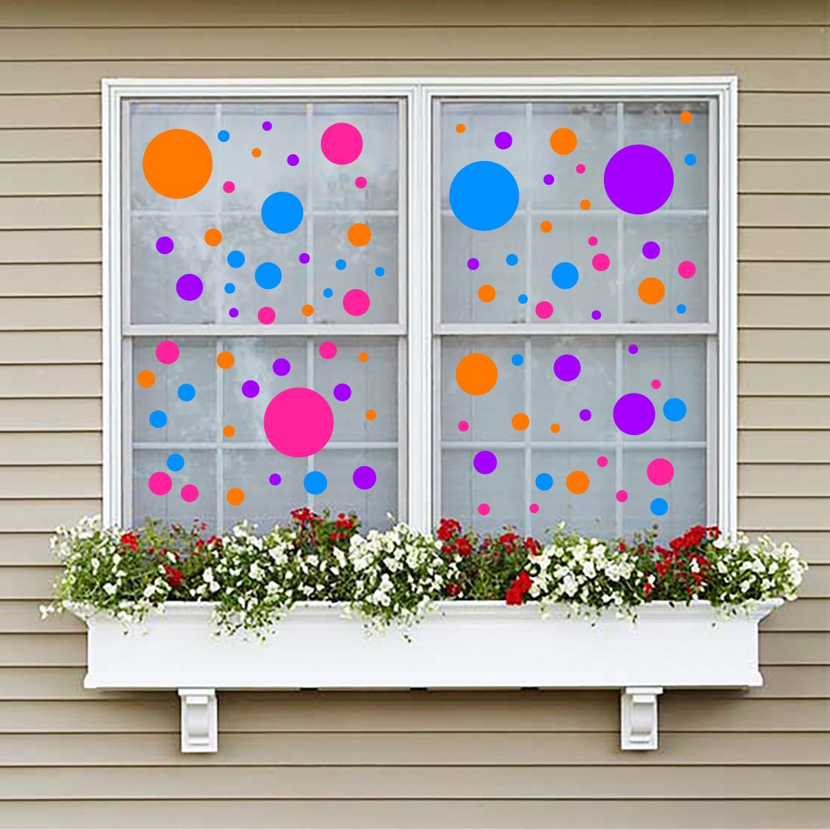 UV Printed Waterproof PVC Dot Wall Stickers Self-Adhesive Decoration for Children's Room Home Decoration