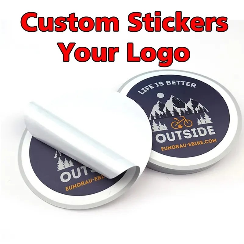 Manufacturer Custom Christmas Holiday Waterproof Vinyl Stickers Die Cut Label Cartoon Stickers Adhesive Vinyl Label Sticker