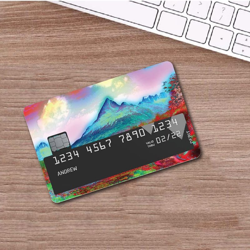 Custom Card Sticker Design Vinyl Sticker Debit Credit Card Skin Logo Waterproof Bank Credit Card Sticker