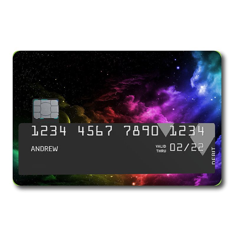 Custom Card Sticker Design Vinyl Sticker Debit Credit Card Skin Logo Waterproof Bank Credit Card Sticker