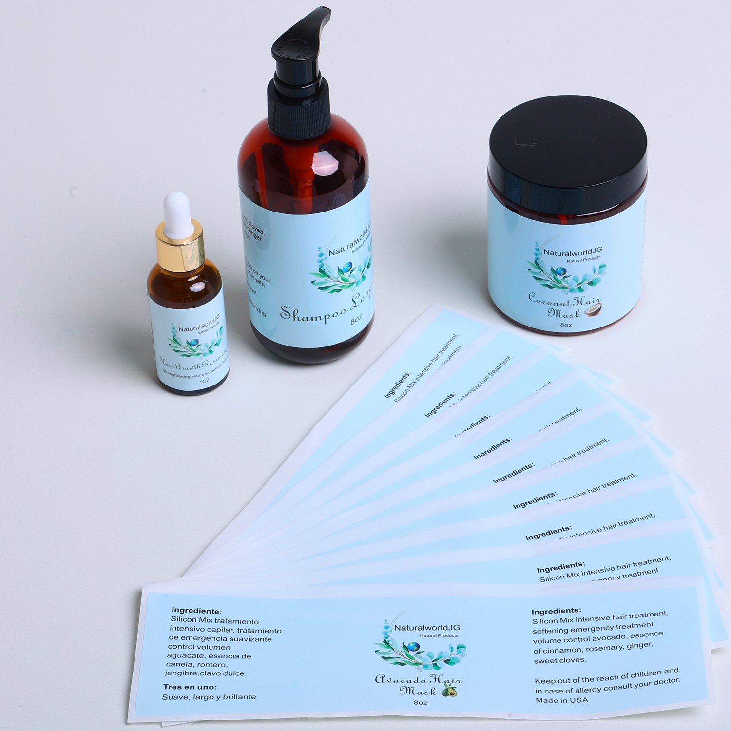 Custom Printing Private Product Cosmetic Logo Sticker Adhesive Waterproof 30ml Bottle Sticker/ Labels For Cosmetic Bottles
