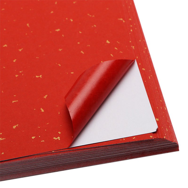 HH 016 2024 factory sells custom gold foil Chinese art paper fashion stickers color label paper