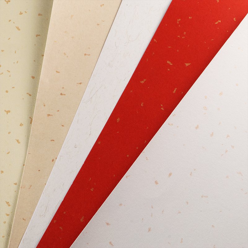 HH 016 2024 factory sells custom gold foil Chinese art paper fashion stickers color label paper