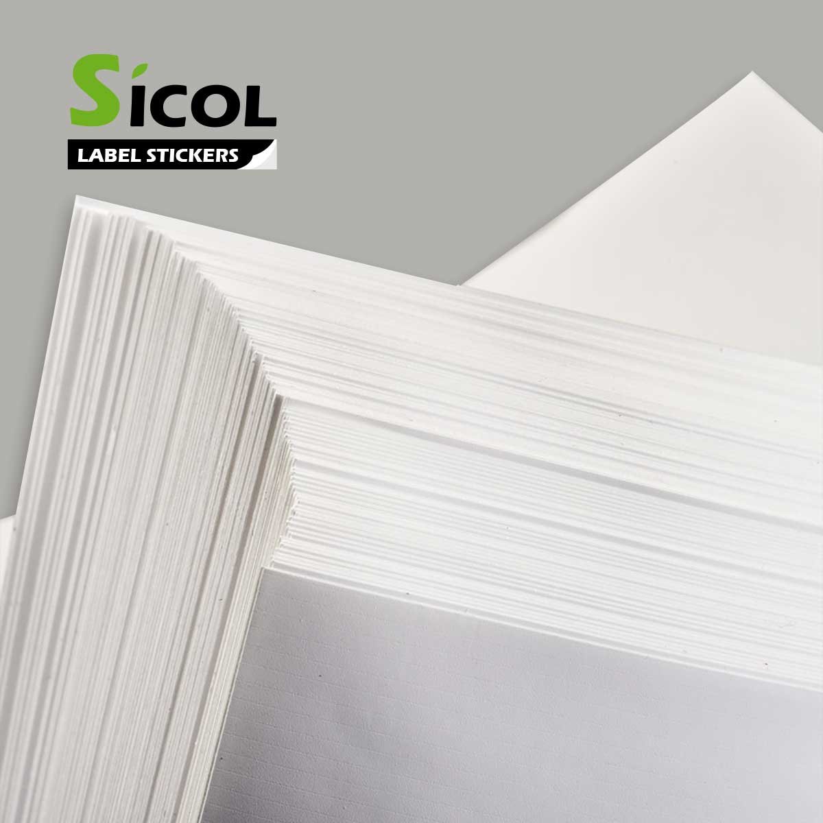 White gloss self adhesive vinyl film waterproof a4 PP label sticker for laser printers 8.5x11