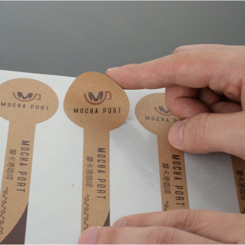 Superior Quality Kraft Packaging Printing Labels Kraft Custom Stickers