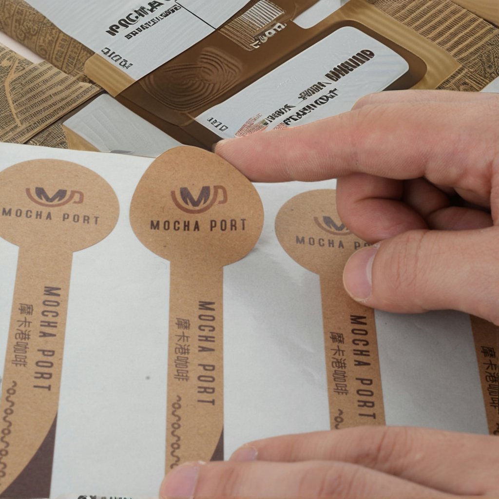 Superior Quality Kraft Packaging Printing Labels Kraft Custom Stickers