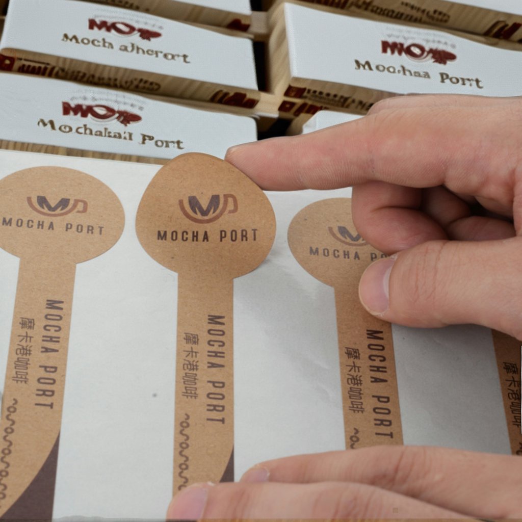 Superior Quality Kraft Packaging Printing Labels Kraft Custom Stickers