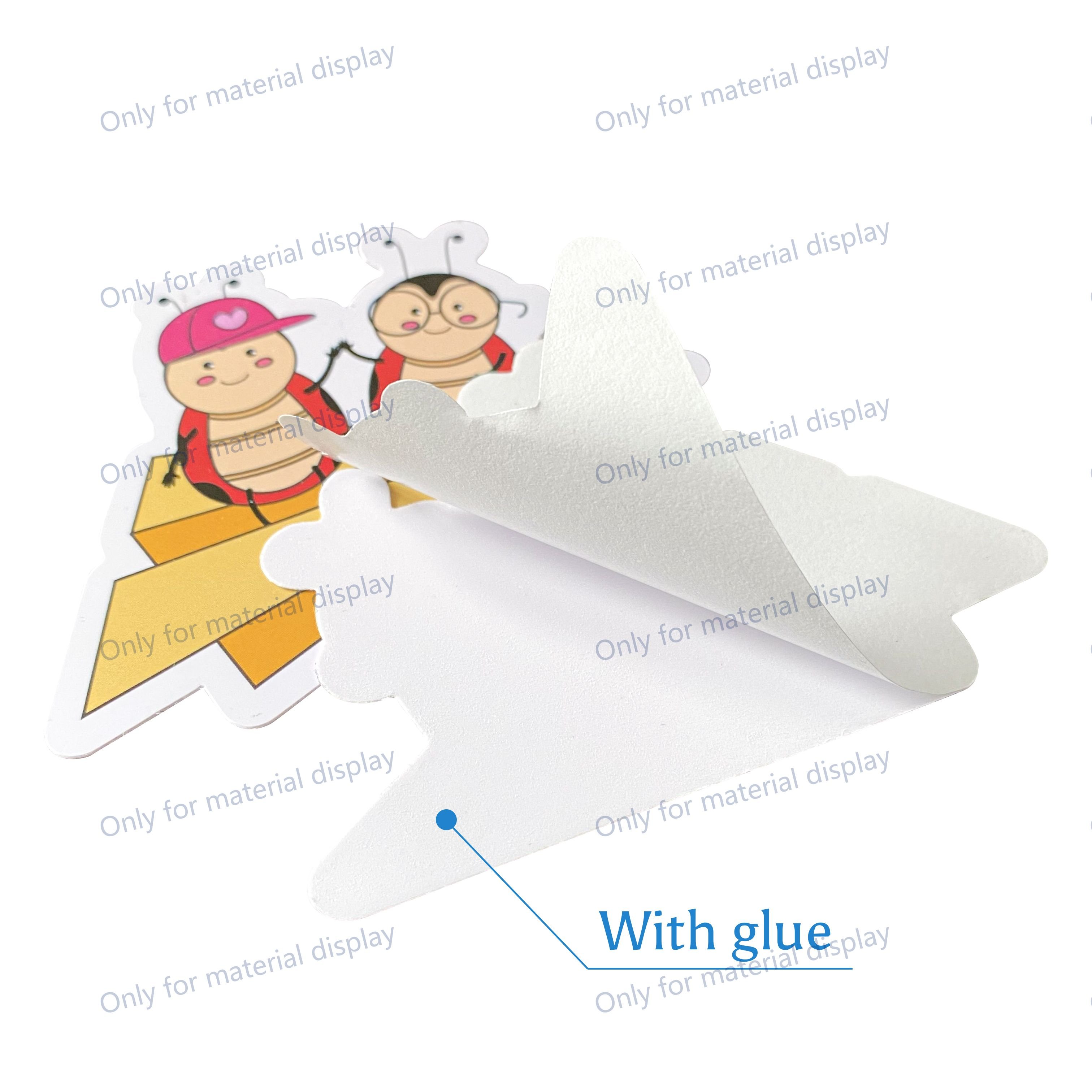 Custom design oil-proof Laptop Die Cut Sticker strong stickiness Pull Rod Box Stickers PVC Children's cartoon stickers