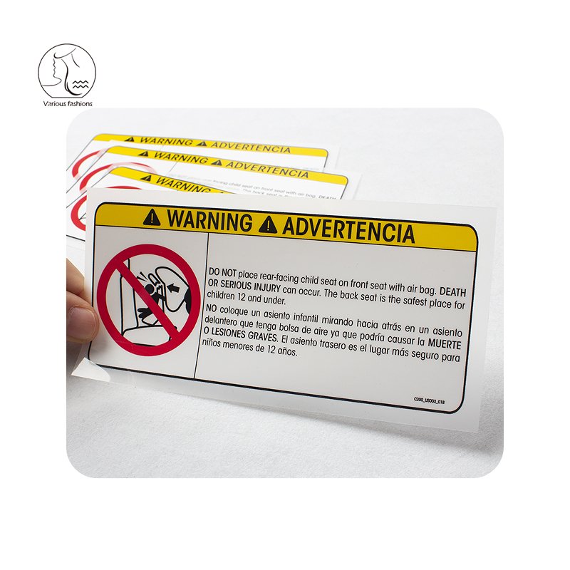 YunShang Wholesale Custom Logo Plastisol Soft Silicone Heat Transfers Sticker for car safty chair