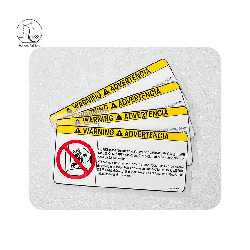 YunShang Wholesale Custom Logo Plastisol Soft Silicone Heat Transfers Sticker for car safty chair