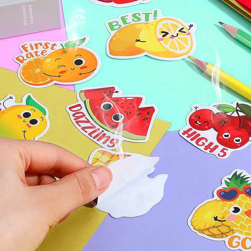 Custom Adhesive Fragrance Scraping Smelly different scented Scratch and sniff Printing reward positive Stickers