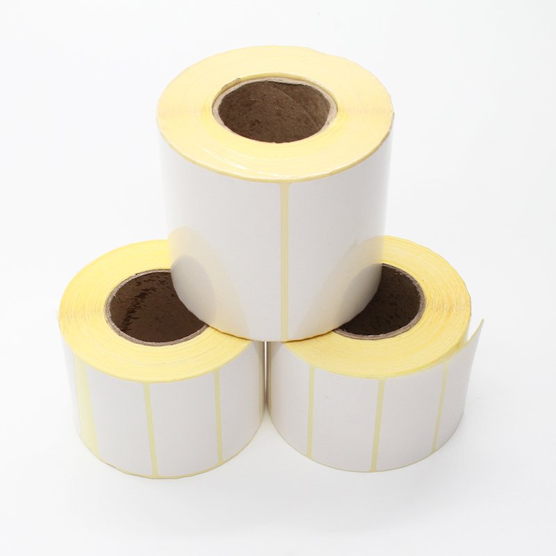 Customized blank waterproof label roll and 100*150mm*500pcs/roll thermal label sticker for printer labels